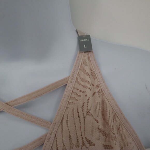 Victoria's Secret Pink Lace Bralette Women L Pink Boho Romantic Feminine Boudoir - Picture 5 of 14